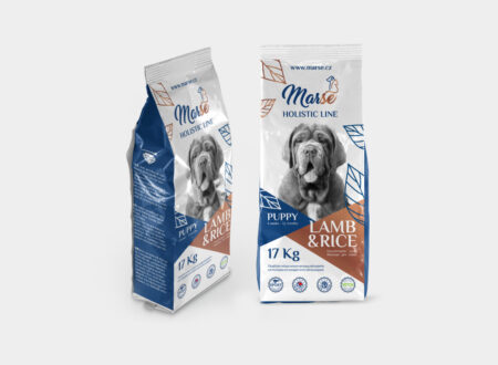 Návrh obalu na granule.